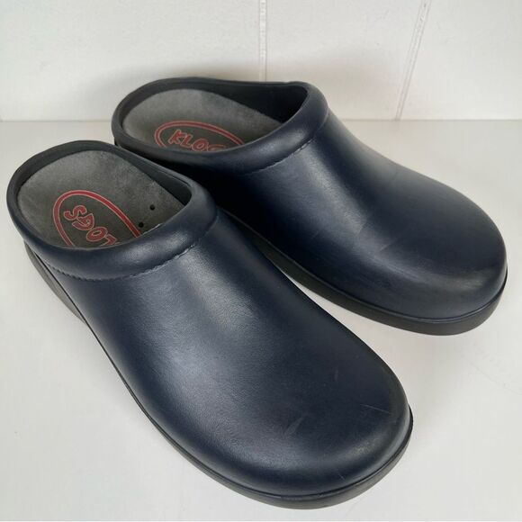 Klogs Footwear Navy 'Dusty' Slip Resistant Mule Clog Slip-On Shoes Size 6 - Picture 1 of 11
